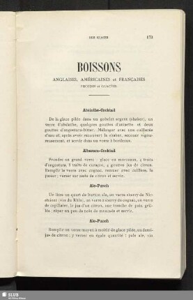Boissons