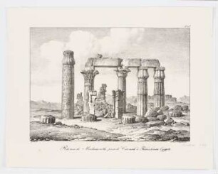 Ruines de Madamouth, près de Carnak à Thébes, haute Egypte, Blatt 66 der Folge "Voyage dans le Levant"