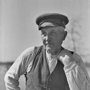 Porträt eines Spreewälders. : Portret Błótowčana.