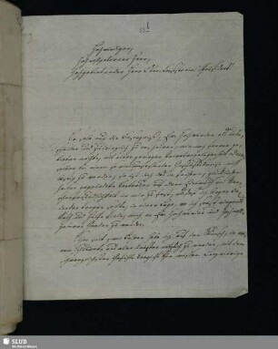 Nr. 53b. Krug, Johann Friedrich Adolf an Nostitz und Jänckendorf, Gottlob A. E. von