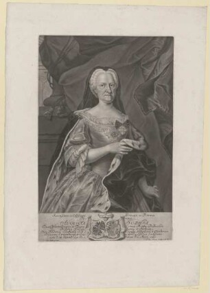 Bildnis der Augusta Sophia von Hohenlohe