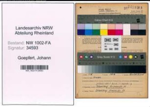 Entnazifizierung Johann Goepfert, geb. 27.02.1905 (Haendler)