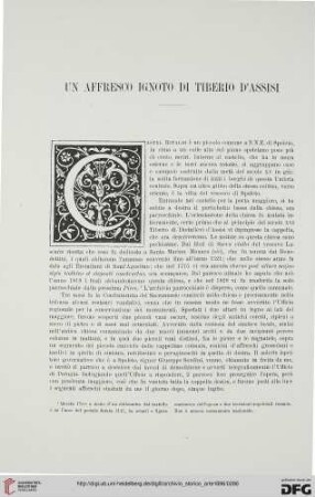 Ser.2: Un affresco ignoto di Tiberio d'Assisi