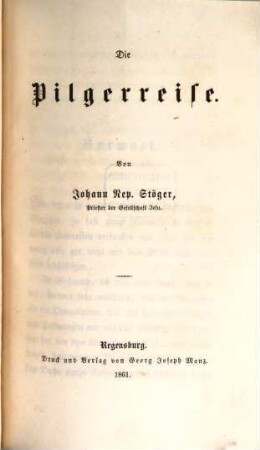 Die Pilgerreise