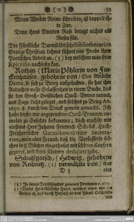 Rothin. (Maria Pöhlerin von Finckenhausen, gebohrne von)