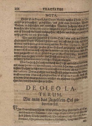 TRACTATUS DE OLEO LATERUM.