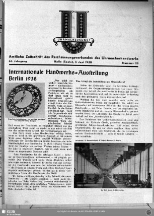 Internationale Handwerks-Ausstellung Berlin 1938