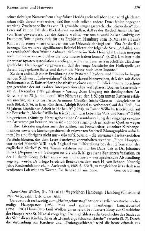 Wölber, Hans-Otto :: St. Nikolai, Wegzeichen Hamburgs : Hamburg, Christians, 1989