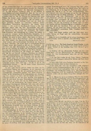 670-672 [Rezension] Guilding, Aileen, The fourth gospel and jewish worship