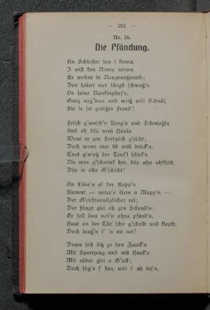 Nr. 76. Die Pfändung.