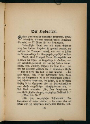 159-171, Der Hydrotekt