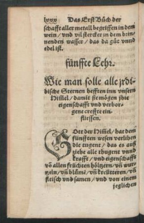 fünffte Lehr.