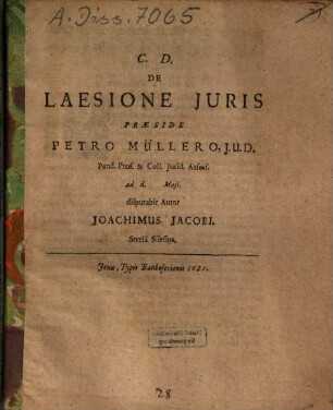 De Laesione Juris