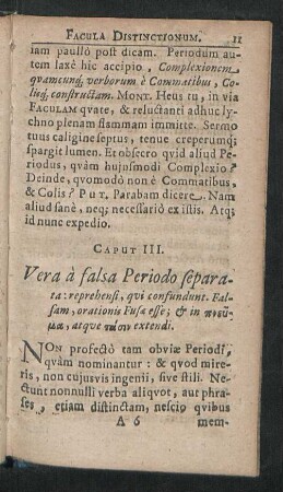 Caput III. - IV.