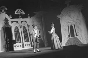 Szenenbilder aus der Oper "Capriccio" von R. Strauss, Städtische Oper Berlin, November 1956 : Oper in einem Akt