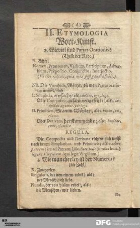 II. Etymologia Wort-Kunst.