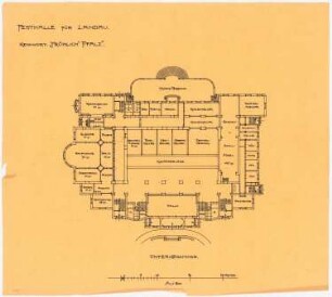Festhalle, Landau: Grundriss Keller 1:200