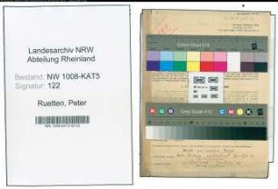 Entnazifizierung Peter Ruetten , geb. 28.04.1893 (Arbeiter)