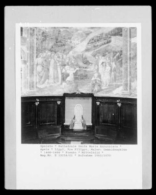 Apsisfresken — Exequien Mariens vor Landschaft und dem Grab