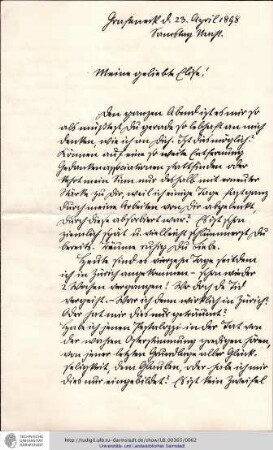 Brief vom 23.04.1898