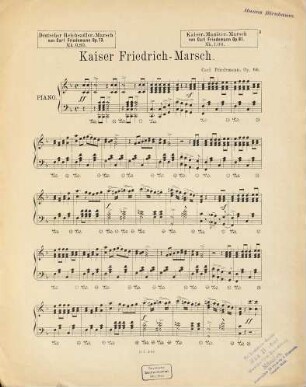 Kaiser-Friedrich-Marsch : op. 66