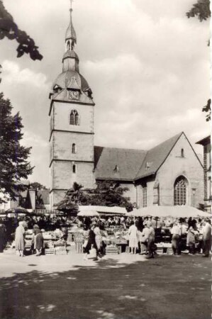 Wochenmarkt. Detmold. Marktplatz