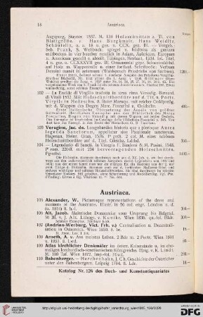 Austriaca (Nr. 105 - 426)