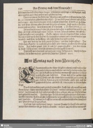 Am Sontag nach dem Neuenjahr