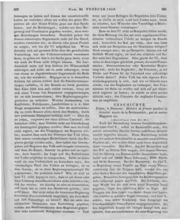 Boullée, A. A.: Histoire de France, pendant la dernière année de la restauration. Bd. 1-2. Paris: Desenne 1839 (Beschluss von Nr. 29)