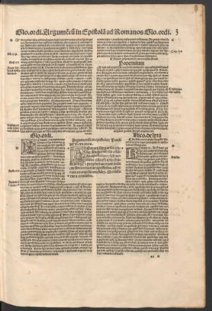 Argumentum in epistolam Pauli ad Romanos.