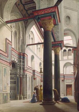 Innenansicht der Kalaun-Moschee in Kairo