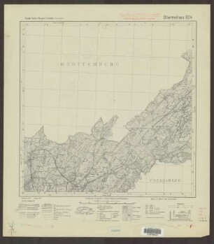824 Oberreitnau ; Topographische Karte von Bayern 1:25.000 [Positionsblätter]