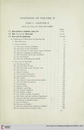 Contents of Volume II