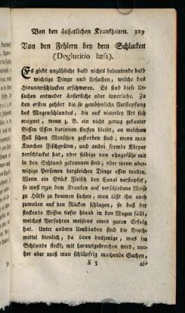 329-338, Von den Fehlern bey dem Schlucken (Deglutitio laesa)