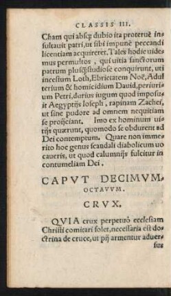 Caput Decimumoctavum. Crux.