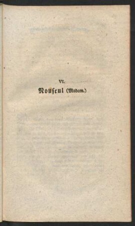 VI. Nouseul (Madam.)