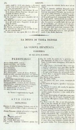 La Donna di testa Debole