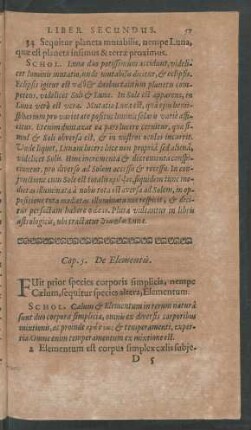 Cap. 5. De Elementis.