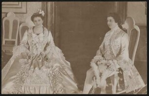"Rosenkavalier"-Szenenfoto mit Elisabeth Schumann (Sophie) und Marie Gutheil-Schoder (Octavian)