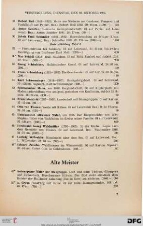 Alte Meister (Nr. 49-79
