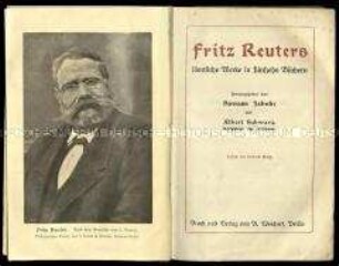 Sämtliche Werke von Fritz Reuter. Band 1