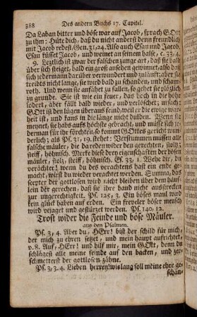 388-394, Trost wider die Feinde und boese Maeuler; Gebet