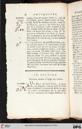 IV. Section: Morceaux anciens à l'usage des Indiens