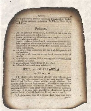 Sectio VI. De Parabola