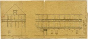 Schloss zu Gadebusch, Giebelseite, Seitenfassade