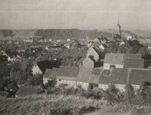 Roßwein. Ortsansicht. Blick von der Wunderburg
