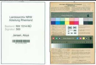 Entnazifizierung Aloys Jansen , geb. 07.06.1900 (Betriebsmeister)