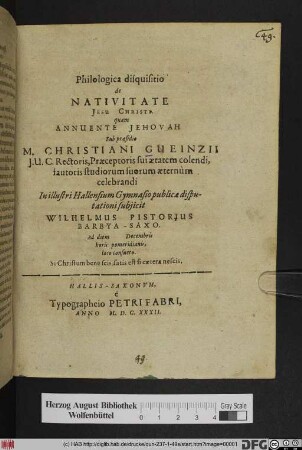 Philologica disquisitio de Nativitate Jesu Christi