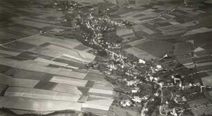 Mohorn (Wilsdruff-Mohorn). Ortsteilansicht und Ortsflur. Luftbild-Schrägaufnahme von Nordost