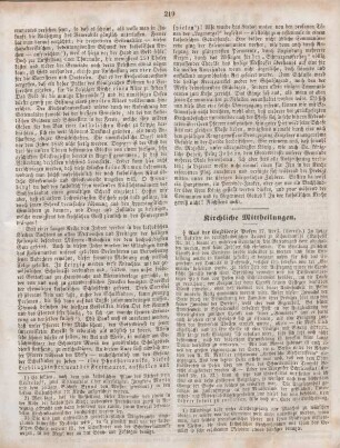 219-220 Kirchliche Mittheilungen